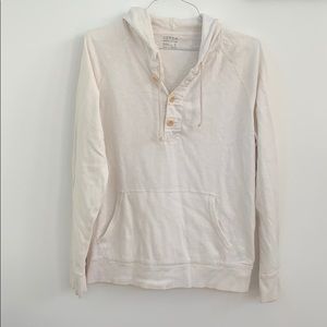 White Cotton J. Crew Hoodie L